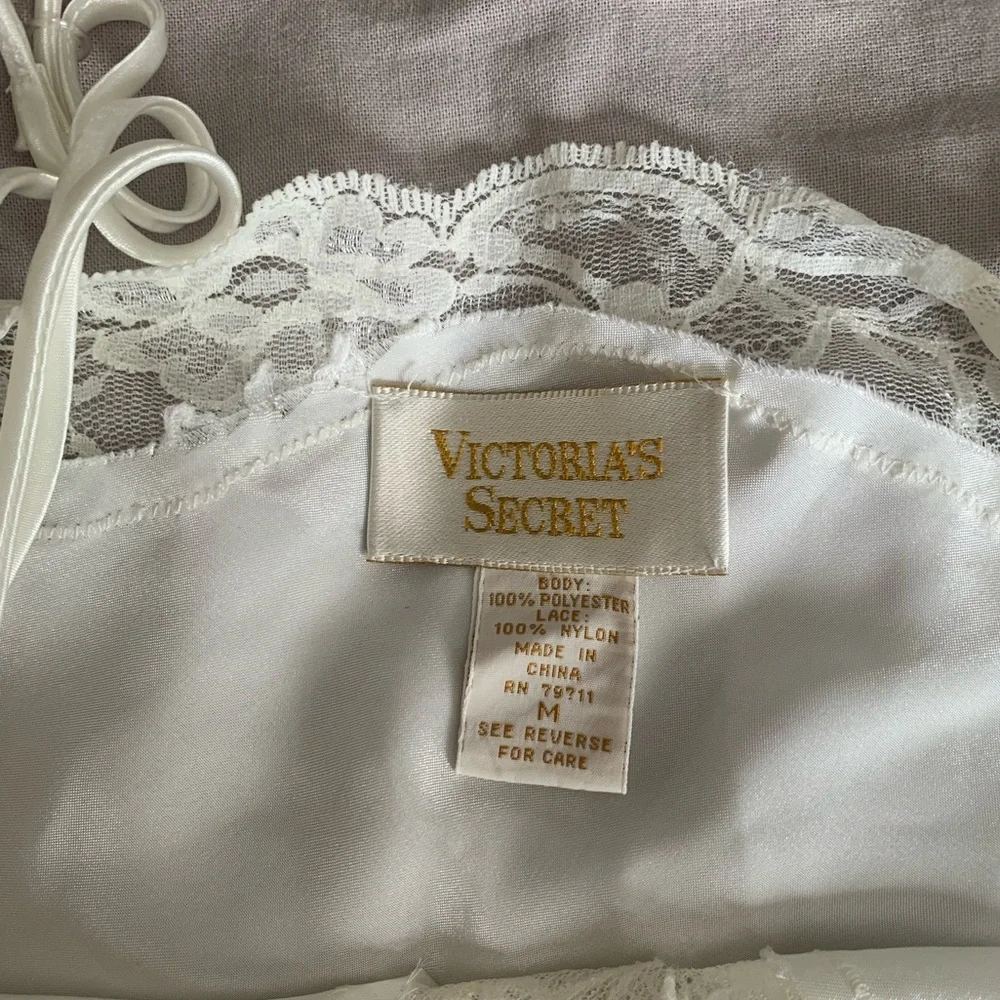 Vintage Victoria Secret Gold Label 80s 90s Satin Cami Set Size Medium - Picture 5 of 16